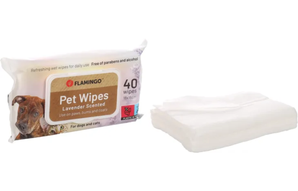 Flamingo: Reini Universal Wild Cherry Cat & Dog Pet Wipes 40pcs - Image 2