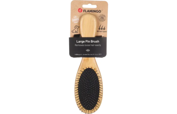 Flamingo: Bristle & Pin Babu Dog Brush - Image 4